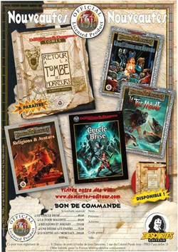 Publicité - AD&D2 - 1999