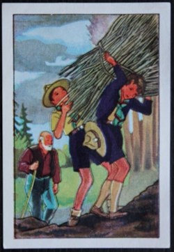 Image / Chromo - La vie fière et joyeuse des scouts - II-06 - Le scout doit se rendre utile