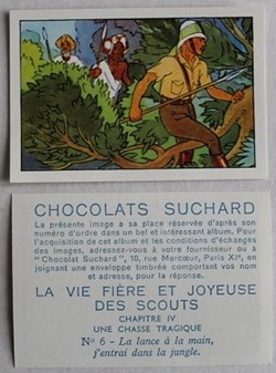 Image / Chromo - La vie fière et joyeuse des scouts - IV-06 - J'entrai dans la jungle