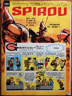 Spirou - 1307 - Couverture : Gaston Lagaffe