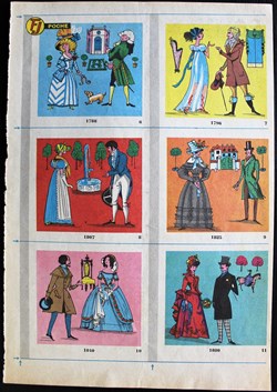 Planches d'images - Vêtements à travers les époques