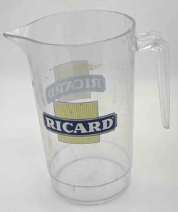 Ricard plastic transparent rond