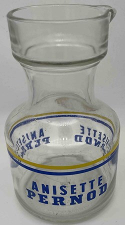 Pernod verre bleu jaune