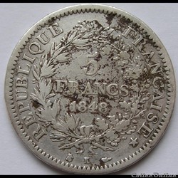 5 Francs Hercule 1848 K