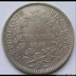 5 Francs Hercule 1849 A