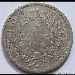 5 Francs Hercule 1848 BB