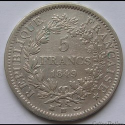 5 Francs Hercule 1849 BB