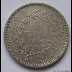 5 Francs Hercule 1848 A