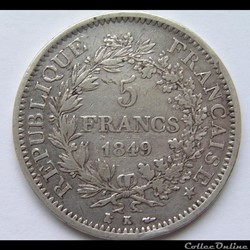 5 Francs Hercule 1849 K