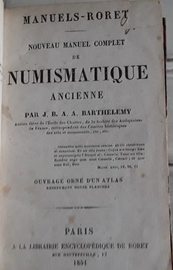 A. Barthelemy , nouveau manuel de numismatique ancienne