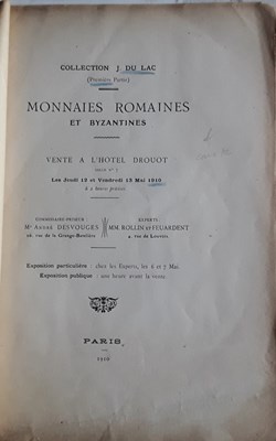 Collection J.du Lac , Monnaies Romaines et Byzantines (1ere partie)