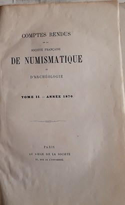 Annuaire et comptes rendus de la Société Française de Numismatique