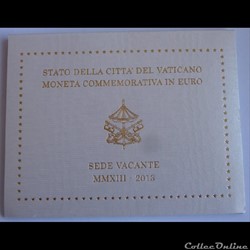2 Euros Sede Vacante - Vatican 2013