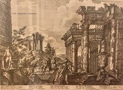 Caprice architectural gravé par Georg Christoph Kilian