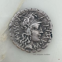 Denier serratus Aurelia - 118 av. JC.