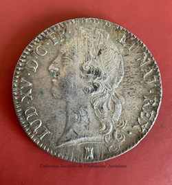 Écu Louis XV « aux branches d’olivier » 1755