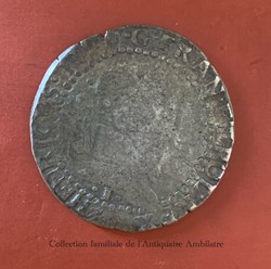 Demi-franc de Henri III - 1578 - atelier de Limoges (lettre I)
