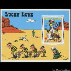 Bloc-feuillet Fête du Timbre Lucky Luke