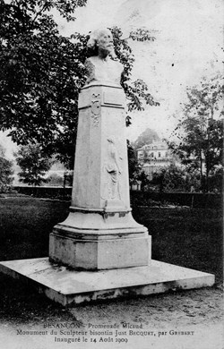 Besançon (promenade Micaud - monument du sculpteur bisontin Just Becquet par Gruber)