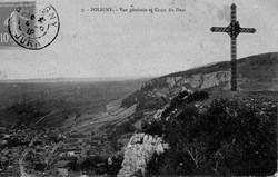 Poligny depuis la croix du Dent