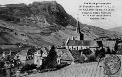 Salins les Bains (l'église St Anatoile & le fort St André)