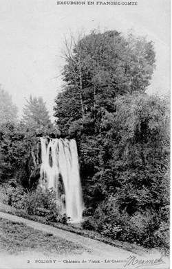 Poligny (Château de Vaux - la cascade)
