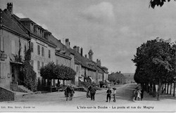 L'Isle sur le Doubs (la poste & la rue du Magny)