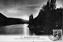 Besançon (coucher de soleil à Velotte vue du pont)2