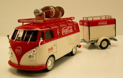VOLKSWAGEN COMBI T1 "COCA COLA" + REMORQUE FRIGORIFIQUE - 1960