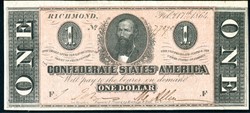T-71. 1864 $1 CSA