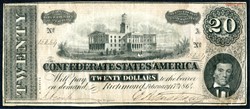 T-67. 1864 $20 CSA