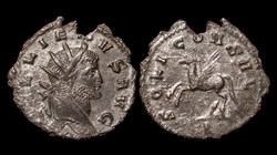 Gallienus left facing Pegasus