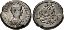 019: Alexandria Severus Alexander as Caesar Potin Tetradrachm