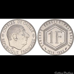 1 franc 1958-1988