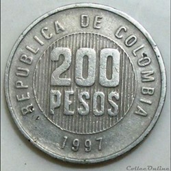 200 pesos colombie 1997