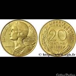 20 centimes 1982