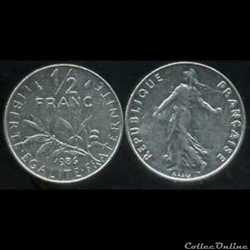 50 centimes 1986 'semeuse'