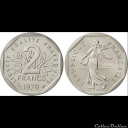 2 francs 1979 'semeuse'