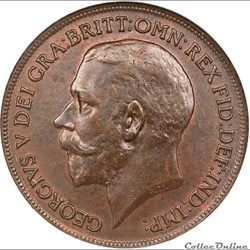 1 penny george v 1933