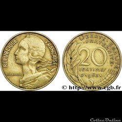 20 centimes 1963