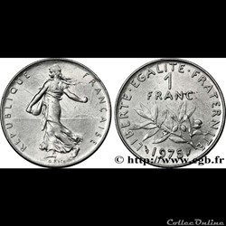 1 franc 1975 'semeuse'