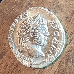 Caracalla A / Tete lauree a d R /Serapis debout a g D18 P 2.94 g RCV 6830 C 224