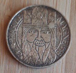 5°Republique A/Tete de face de Charlemagne R/ Monograme Carolin D31 P4.98