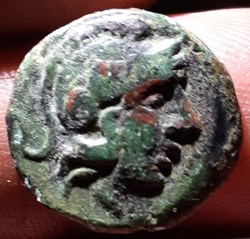Royaume de Thrace A/Tete Athena a d R/Lion a d (fer de lance)-306-300 D17 P3.08g M68 GC6819 var