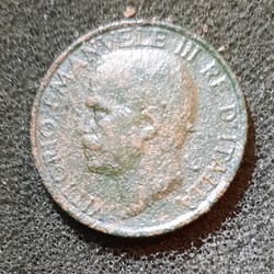 Emmanuel II A/ Tete nue a g R/Abeille D22.5 P5.28g Mont330 KM20/60