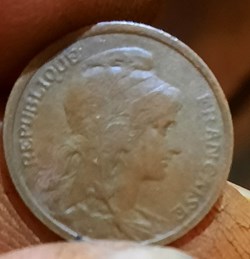 Troisieme Republique A/Tete Liberte a d R/Legende et branche d olivier D15.2 P0.99g F105/17