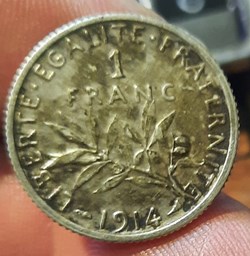 Troisieme Republique 1 Franc 1914