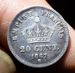 Napoleon 3 A/Tete lauree a g R /Couronne imperiale D16 P 0.99g F150/2