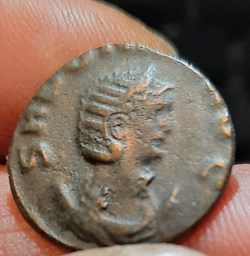 Salonine A/Tete diademee a d R/Junon debout a g D18.5P2.36g C60 RIC 29 CV10640