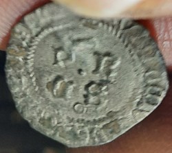 Eustache de Levis A/ PROS R/Croix avec aigle et mitre dans canton D18 P0.77g PA4117